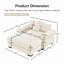 Canapé modulaire 54,3 po Cloud, accoudoirs extra épais en velours côtelé, repose-pieds avec repose-pieds, conception ergonomique, assemblage facile pour le salon et la chambre à coucher-211248671