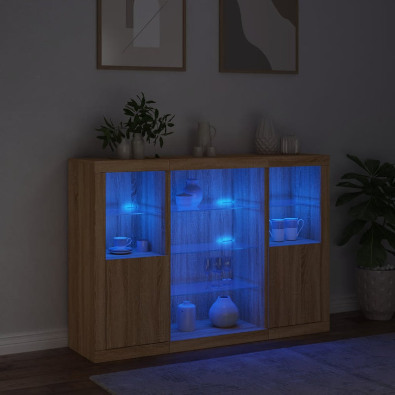 Badgeley 142.5cm Sideboard, Sonoma Oak