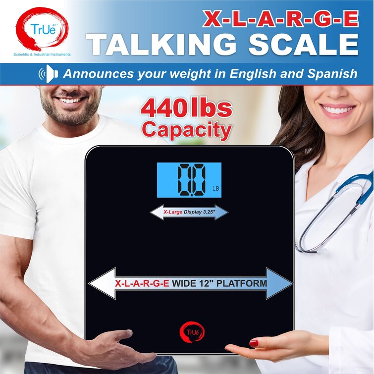 Talking Digital Bathroom Scale - 440-lb Capacity