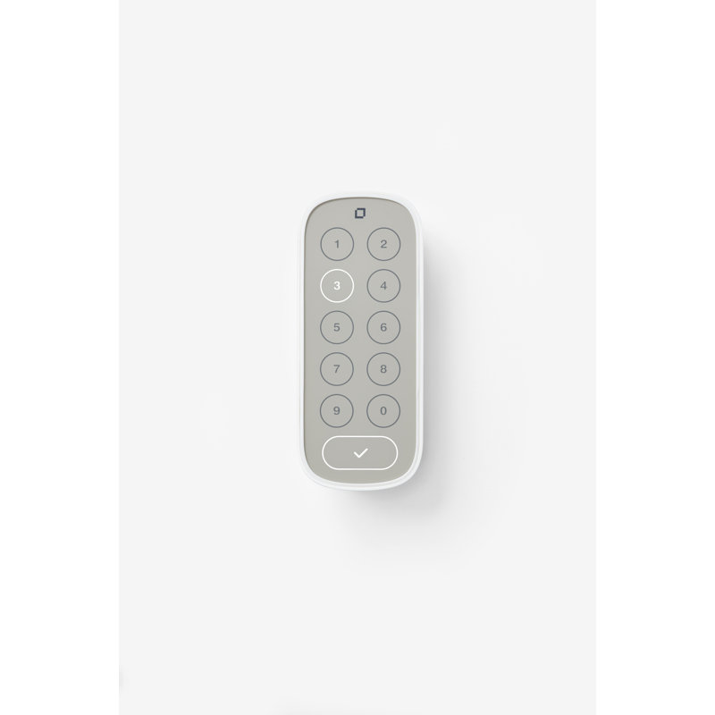 White Bluetooth Electronic Deadbolt Door Lock with Keypad