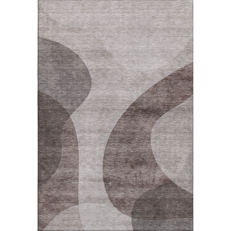 Premium Machine Washable Arnette Mocha Rug