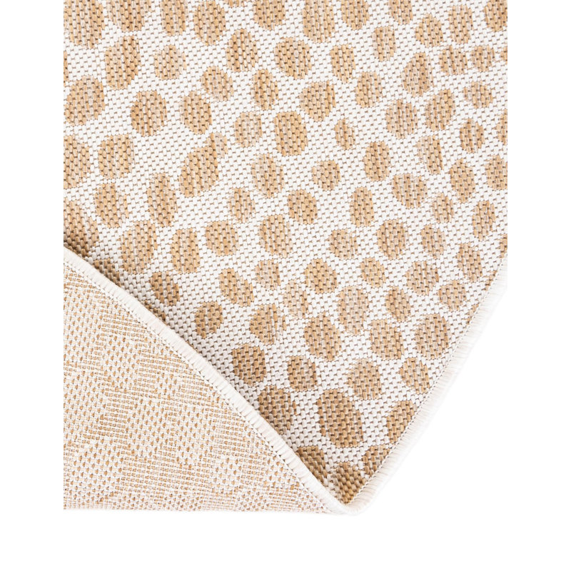 Jill Zarin Cape Town Indoor/Outdoor Rug, Beige, Round 7'1"