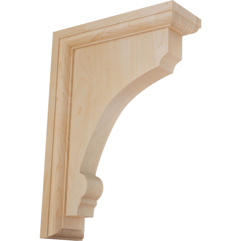 Support en bois Thompson, Érable, H 10 po x l 2,5 po x P 7 po