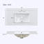 meuble-lavabo de salle de bain avec porte en verre à fermeture en douceur, tablettes réglables et trois tiroirs-1814838898
