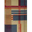 Plaid Area Rug in Blue/Beige