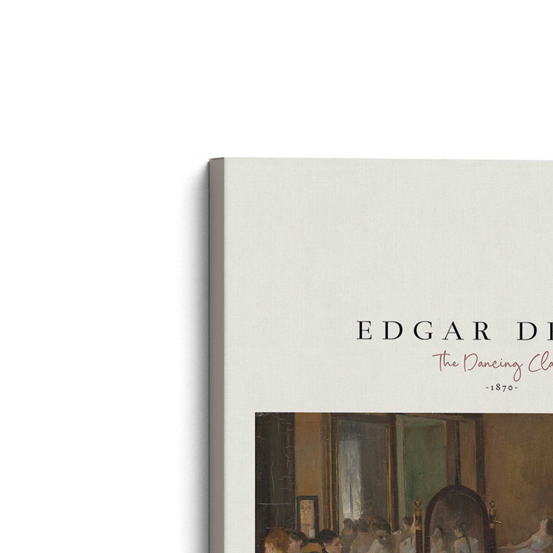 The Dancing Class par Edgar Degas, Toile tendue, Ne s’applique pas, H 18 po x l 12 po