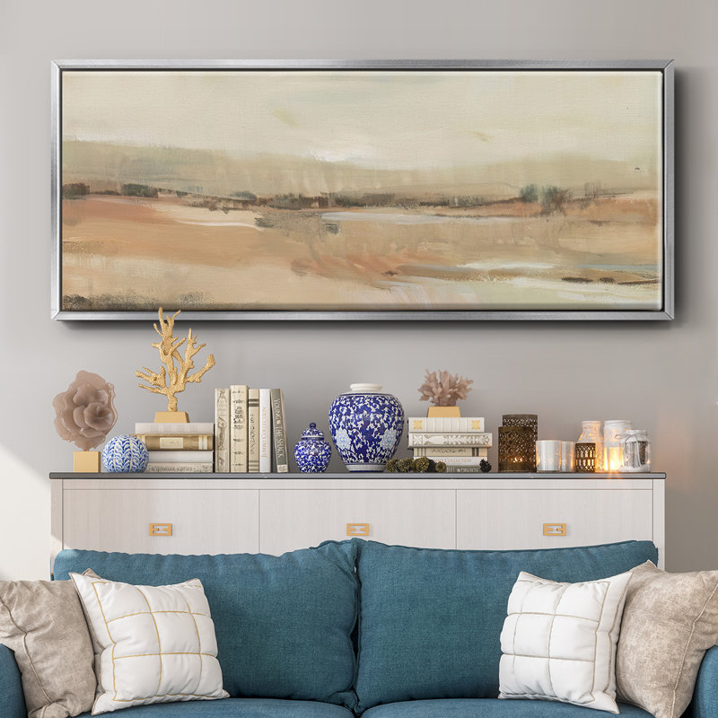 «Earth Tone Landscape I», reproduction sur toile, H 18 po x l 22 po x P 1,5 po, Argent