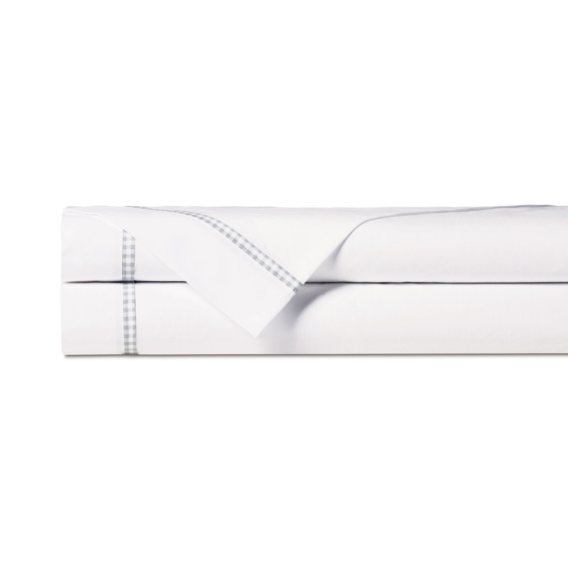 Malaya Egyptian Cotton Percale Flat Sheet, Haze, Twin Flat Sheet