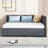 Upholstered Daybed With 2 Storage Drawers-745435109-741380337