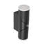 Lakeport 22cm H Integrated LED Outdoor Armed Sconce with Dusk to Dawn
