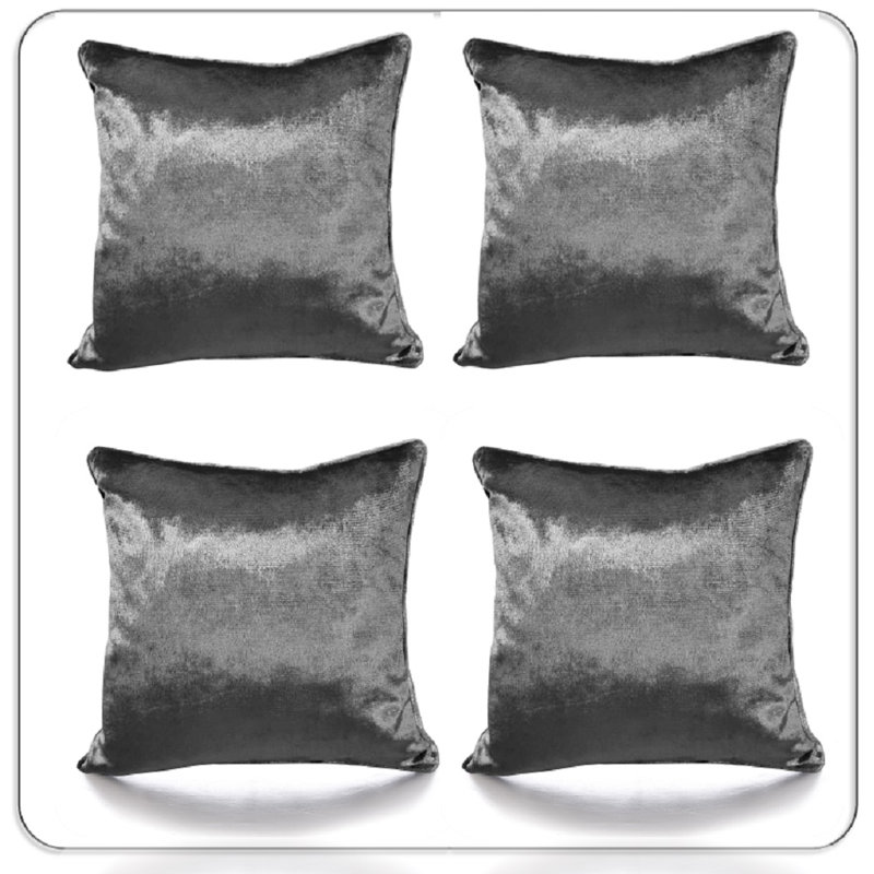 Solihull Square Cushion Cover, Grey/Silver