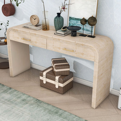Console en bois avec tiroirs de rangement