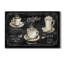 «Coffee Trio», reproduction d'art textuel sur toile tendue-1375811238