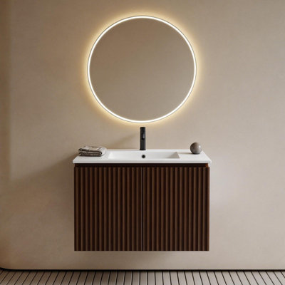 Meuble-lavabo flottant avec lavabo intégré 30 po Timbrx