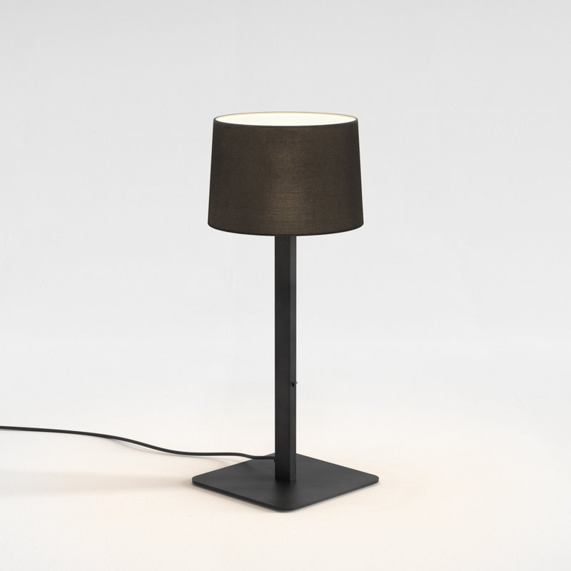Beaumont Standard Lamp, 21.97" H x 8.46" W x 8.46" D, Black, Polycotton