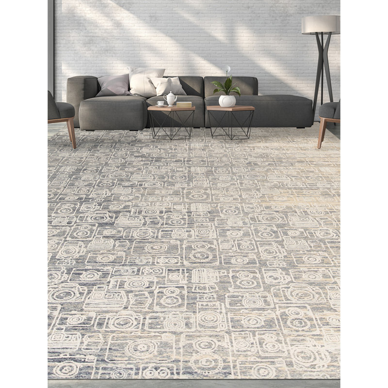 Canterbury Abstract Area Rug in Cream