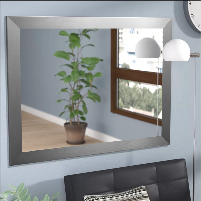 Gollu Engineered Wood Mirror, 24" x 48", Silver