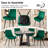 Velvet Dining Chairs Set of 4, Modern Upholstered Kitchen Chair With Metal Legs For Bedroom Living Room, Apartment-550672811-550672784