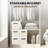 Large Closet Organizer Bins with Lids 8 Pack - Nursery Storage Baskets for Shelves Bedroom Dorm