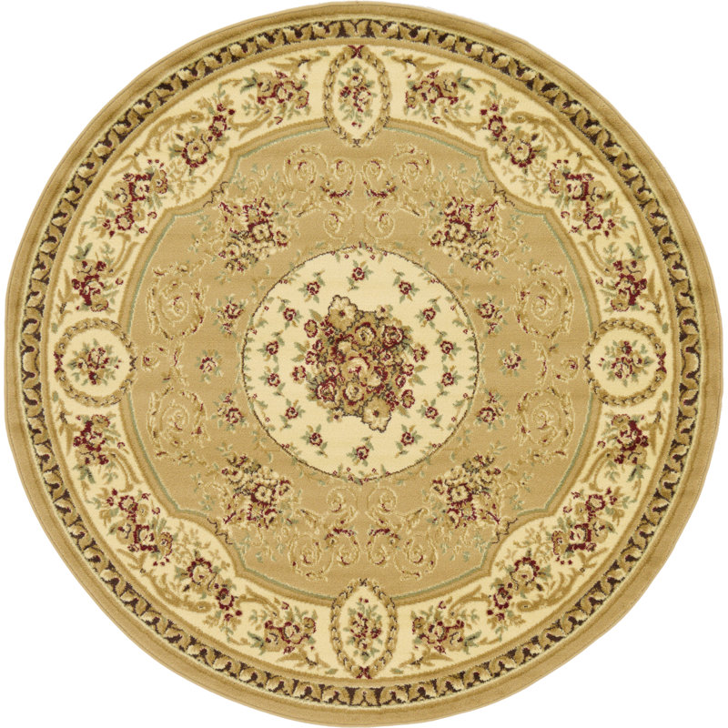Aracelia Oriental Indoor Rug, Round 6'1"