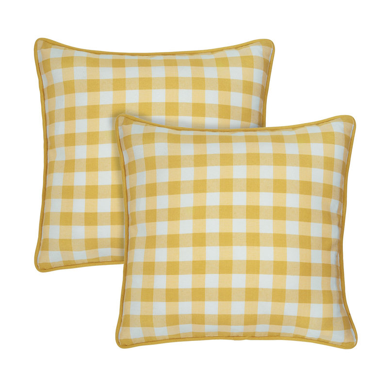 Outdoor 10'' Loveseat Cushion Cover, Yellow