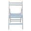 Chaises pliantes en bois massif blanc de 4 personnes avec siège à lattes pour une détente imbattable, plusieurs occasions convenables, peu encombrant, léger, avec une capacité de charge maximale de 220 lb, avec tout le confort exceptionnel, toutes-1893687138