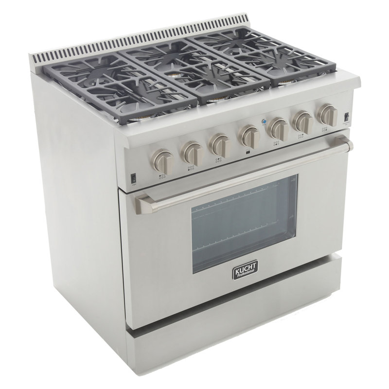 Kucht 36'' W Range, Classic Silver, Liquid Propane