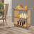 3 Tiers Freestanding Mobile Pc Rolling Serving Cart With Wheels-112027877