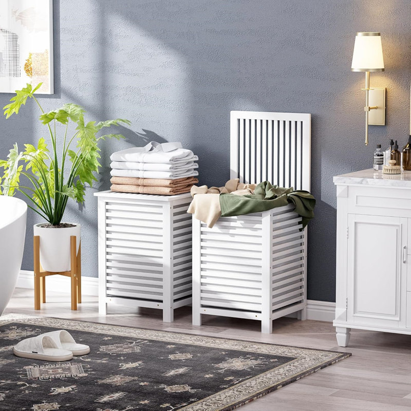 Bamboo Laundry Room Organiser