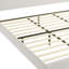 Lit plateforme tapissier avec tête de lit haute, conceptions minimalistes en chenille de qualité supérieure, lit plateforme simple de style rétro sans sommier, assemblage facile-116121186