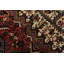 Tapis oriental en laine rouge rétro noué à la main 9 pi x 10 pi 5 po Heriz