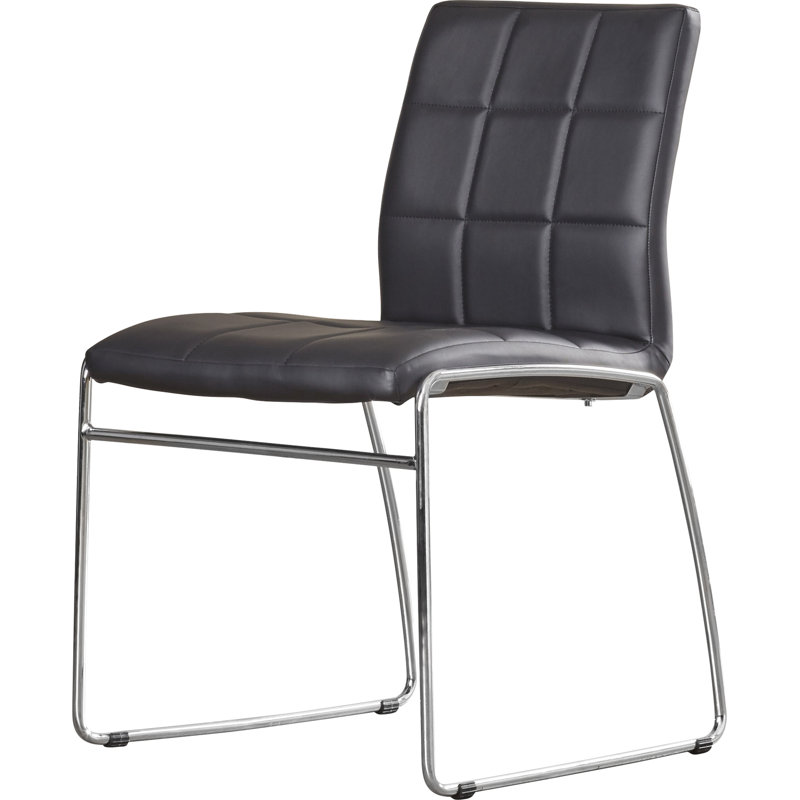Coetta Tufted Dining Chair, Black