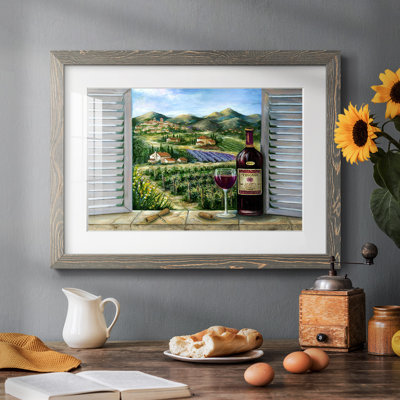 " Tuscan Red And Vineyard "
