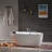 67'' x 31.5'' Freestanding Whirlpool Acrylic Bathtub with Faucet