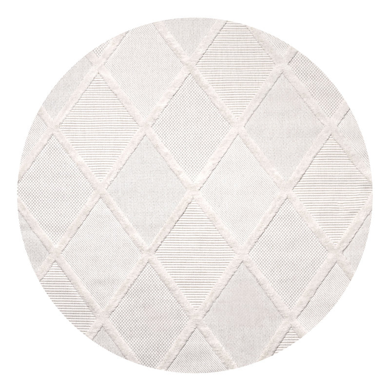 Tapis ivoire Briano, Rond 5 pi 3 po