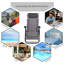 Vallecito Zero Gravity Chair Outdoor Folding Reclining Sun Lounger Grey