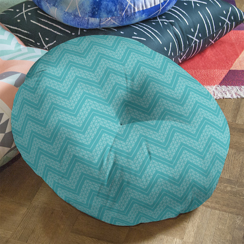 Coussin Rhonda Cheval, 30 po x 30 po, Bleu sarcelle clair