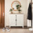 Malyha Louvered 12 Pairs Shoe Cabinet with Shelves-7079419