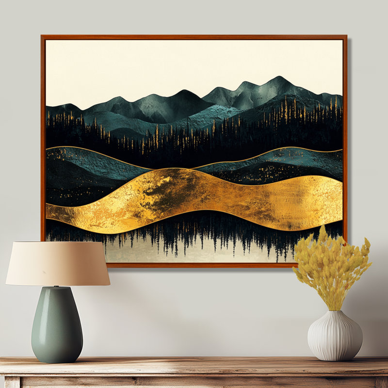 Rathbone - Landscapes Wall Art, Brun, Impression encadrée flottante, H 24 po x l 32 po