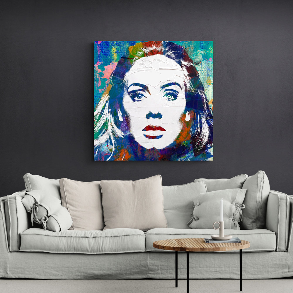 Adele 2 On Canvas by Stephen Chambers Graphic Art