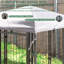 Chenil d'extérieur pour chien avec porte d'alimentation rotative, enclos pour chien-80827962