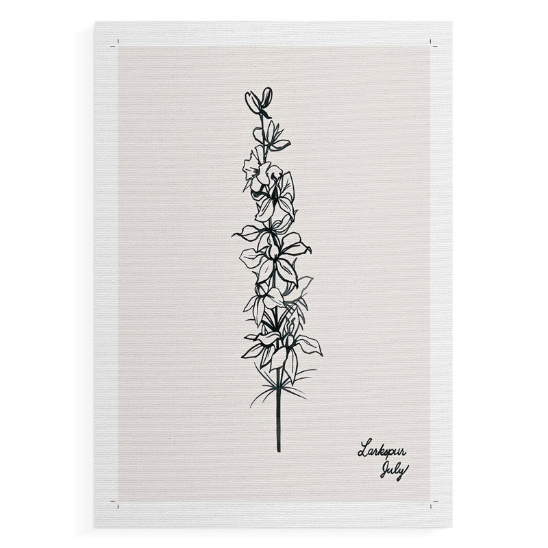 Fleurs Annuelles VII - Impression sur toile seulement - NON-CADRE, H 12 po x l 8 po