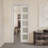 Interior Sliding Pocket Doors 5 Lite Tempered Frosted Glass Sliding Door With Hardware & Soft Close-100079885