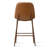 26 inch Faux Leather Counter Stools with Walnut Finish Metal Legs-754420464