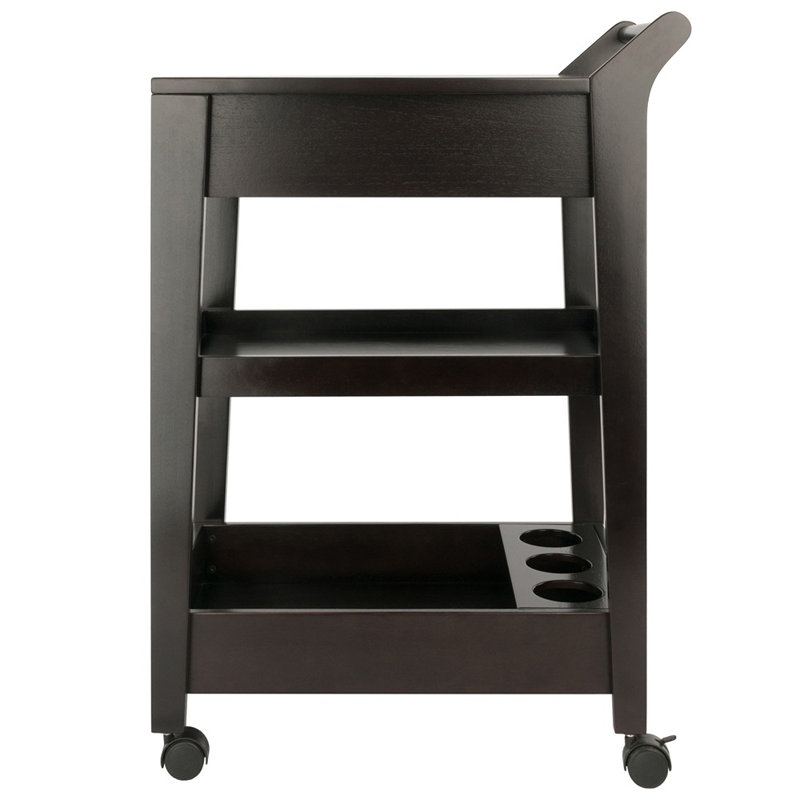 Saunders Wood Bar Cart, Espresso