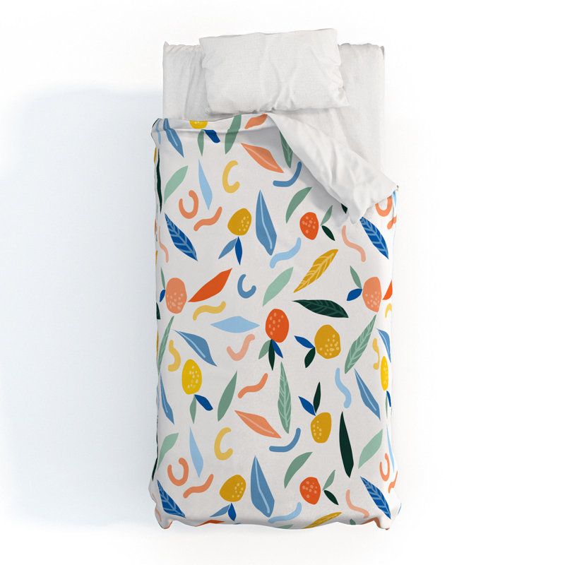 Housse de couette en microfibre bleue, Housse de couette pour lit double