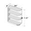 Tablette de bout d'armoire ouverte pour cuisine spécialisée l 9 po x P 24 po x H 34,5 po prête à assembler