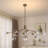Modern 12-light Bubble Seeded Glass Chandelier-585040356