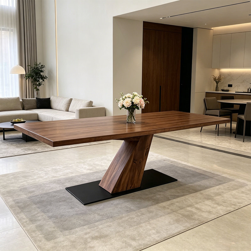 High-end Walnut Solid Wood Dining Table