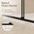 44–48 in. W x 74 in. H Frameless Double Sliding Shower Door with 5/16 in. (8 mm) SGCC-Certified Tempered Safety Glass, Matte Black Stainless Steel Hardware